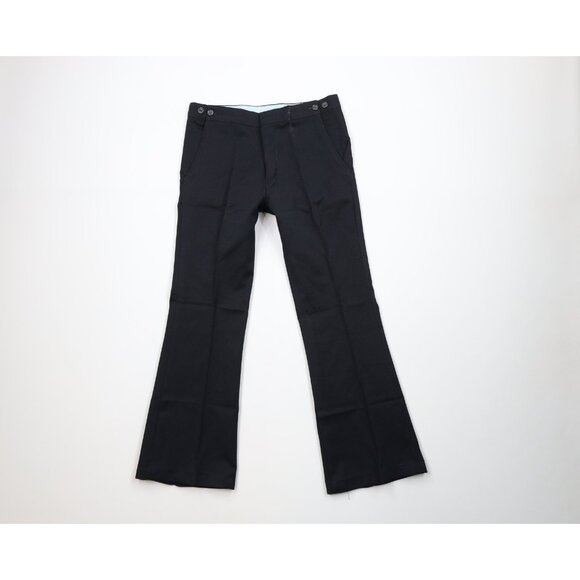 Deadstock Vtg 60s 70s Streetwear Mens 30x28 Knit Wide Leg Chino